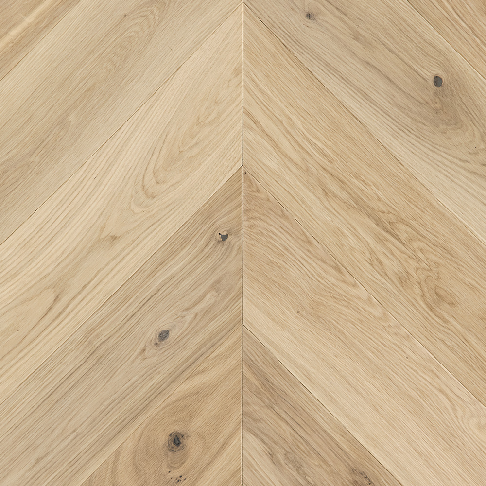 Hrast Chevron Ardenne Natural Belo — mat lak